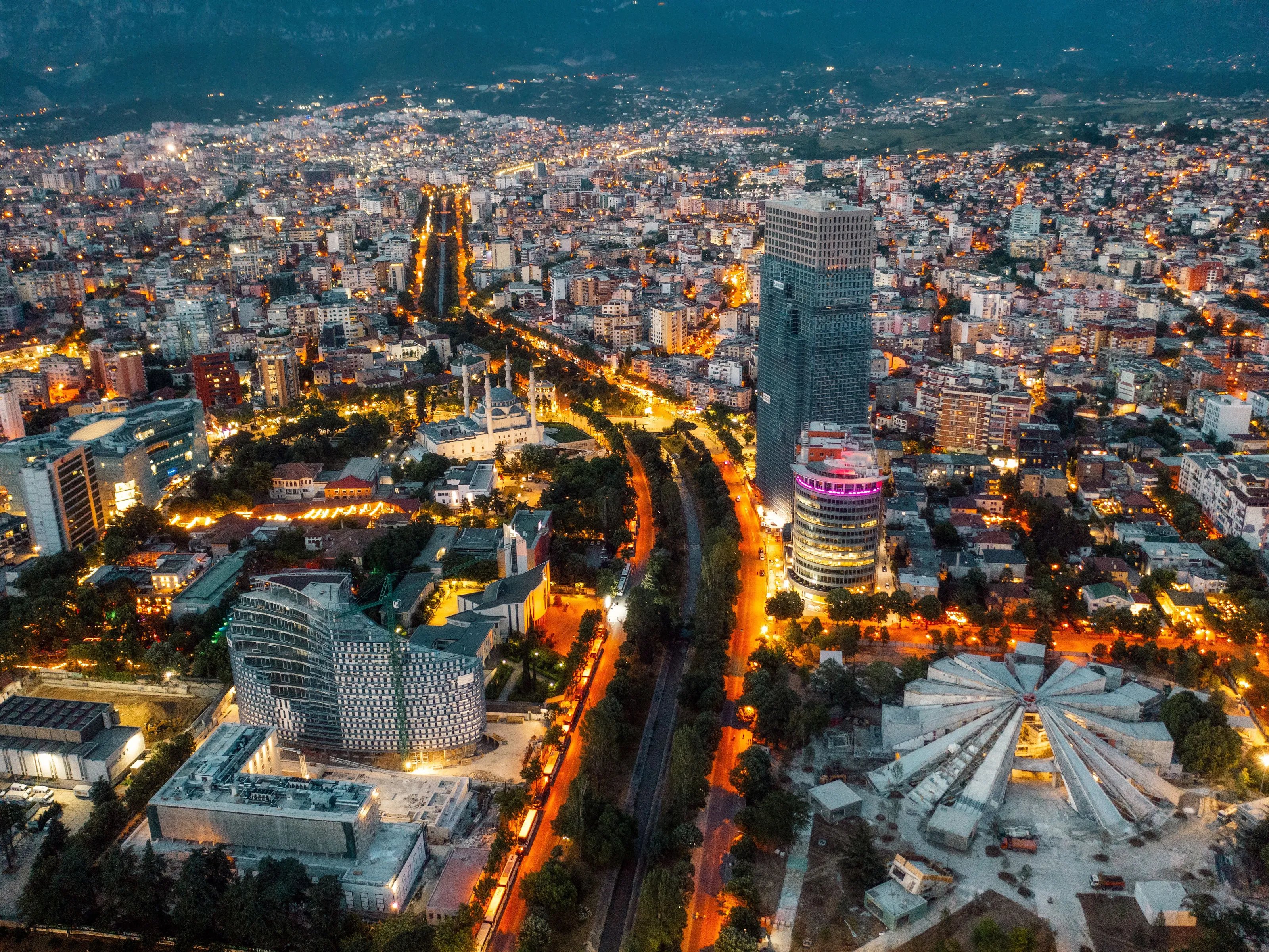 Tirana Albania city centre